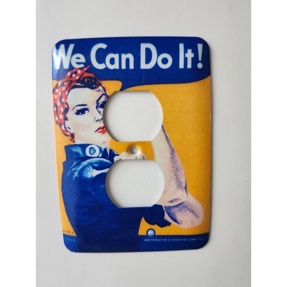 We Can Do it Rosie Riveter 2 Hole Switch Outlets 4 in lot Original from Korea - Picture 4 of 6